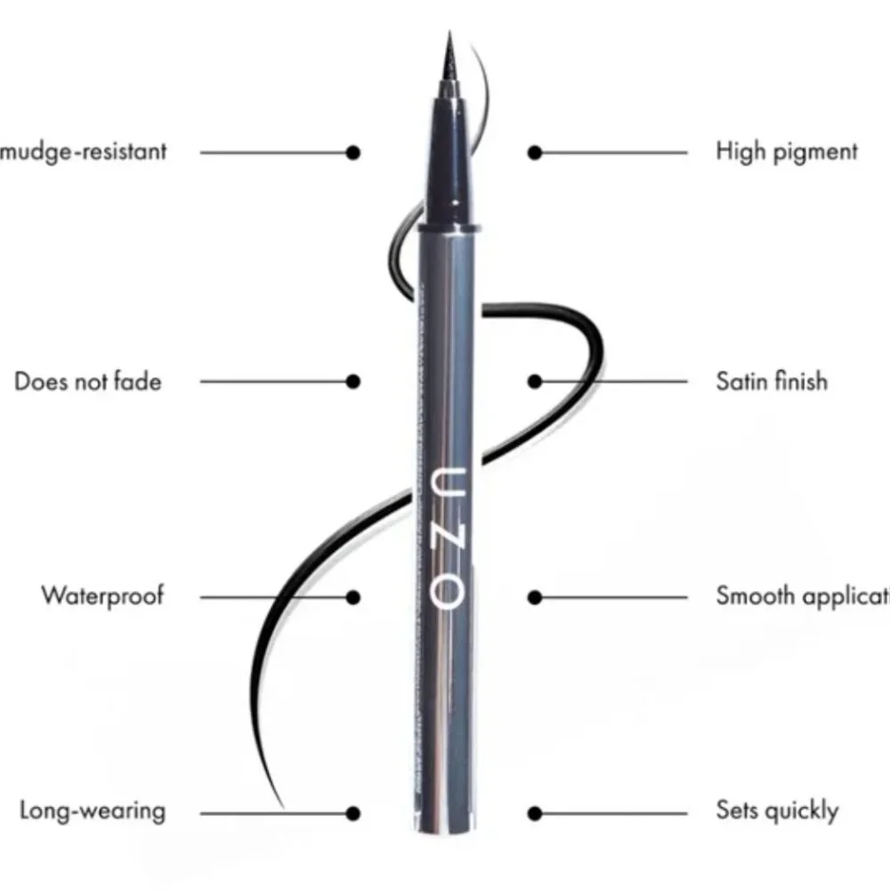 NWT UZO Blaque Waterproof Liquid Eyeliner Black Full Size